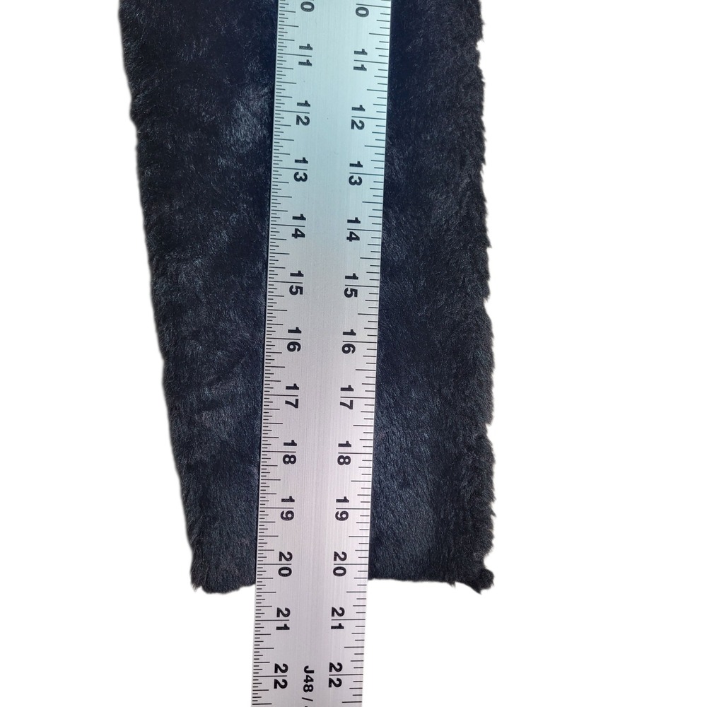 Zara Fuzzy Cropped Pullover Sweater Quilted Texture Black Medium - Picture 4 of 7